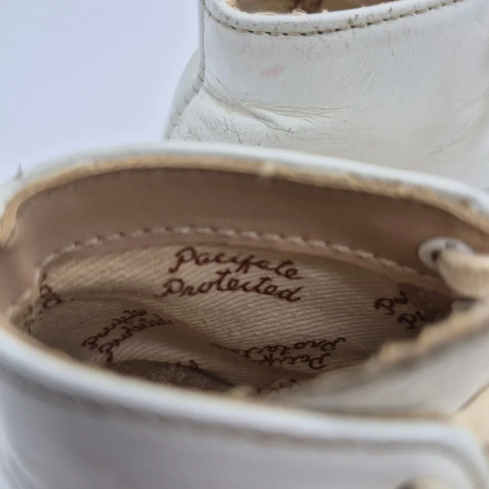 VTG Stride Rite Baby's First Steps Shoes Lace Up Leather 50s